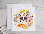 Boston Terrier Folk Art Cards, Boston Terrier Gifts, Boston Terrier, Boxed Card Set, Cute Dog Cards, 10 Card Boxed Set, Blank Inside