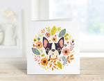 Boston Terrier Folk Art Cards, Boston Terrier Gifts, Boston Terrier, Boxed Card Set, Cute Dog Cards, 10 Card Boxed Set, Blank Inside