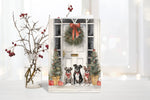 Boston Terrier Christmas Cards, Set of 10 Dog Holiday Cards, Pug Christmas Card Pack, Festive Dog Art, Blank Inside, Shipped Greeting Cards