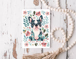 Boho Boston Terrier Cards, Bohemian, Boxed Card Set, Cute Dog Cards, 10 Card Boxed Set, Blank Inside