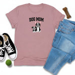 Boston Dog Mom Tee - hero image (Heather Orchid)