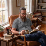 tell your dog i said hi t shirt (apparel_reading_man)