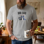 boston dog dad tee - athletic heather