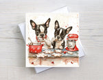 Baking Boston Terriers, Christmas Cards, Dog Lover, Boston Terrier Holiday, Holiday Card Set, Cute Dog Holiday Cards, Pack of 10
