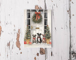 Boston Terrier Christmas Cards, Set of 10 Dog Holiday Cards, Pug Christmas Card Pack, Festive Dog Art, Blank Inside, Shipped Greeting Cards