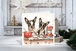 Baking Boston Terriers, Christmas Cards, Dog Lover, Boston Terrier Holiday, Holiday Card Set, Cute Dog Holiday Cards, Pack of 10