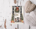 Boston Terrier Christmas Cards, Set of 10 Dog Holiday Cards, Pug Christmas Card Pack, Festive Dog Art, Blank Inside, Shipped Greeting Cards