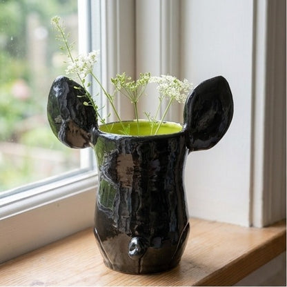 Gladys (gladys-boston-terrier-clay-vase-back-view)