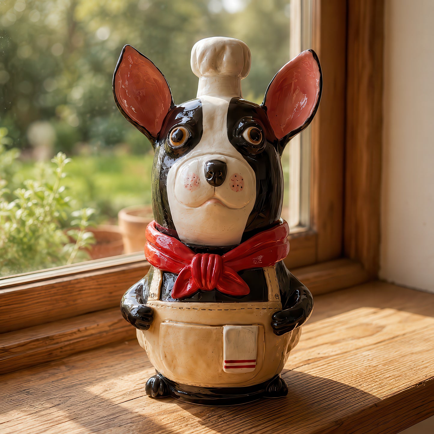 Sal (sal-boston-terrier-clay-jar)