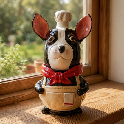 Sal (sal-boston-terrier-clay-jar)