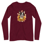 Boston Fall Leaves Long Sleeve Tee