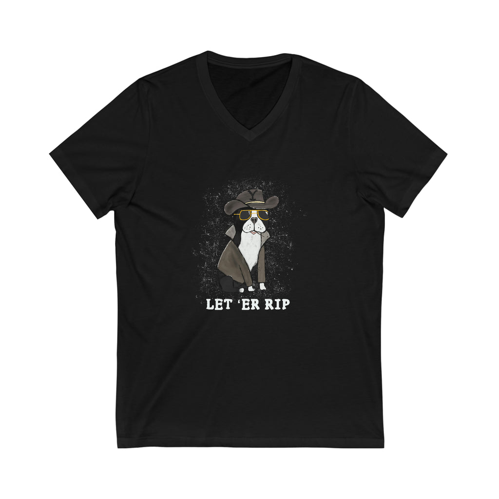 Let 'Er Rip V-Neck Tee