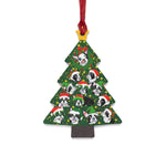 Bostons Christmas Tree Wooden Ornament