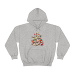 Pugs Christmas Tree Hooded Sweatshirt