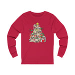 Pugs Christmas Tree Long Sleeve T Shirt