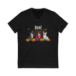 Halloween Bostons V-Neck Tee