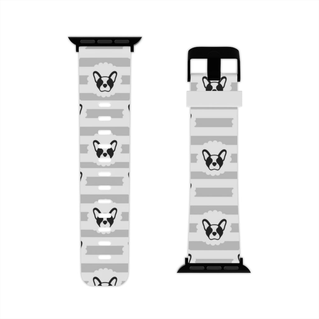 Grey Stripes and Bostons Watch Band for Apple Watch