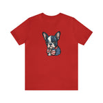 Patriotic Blue Boston Terrier Shirt