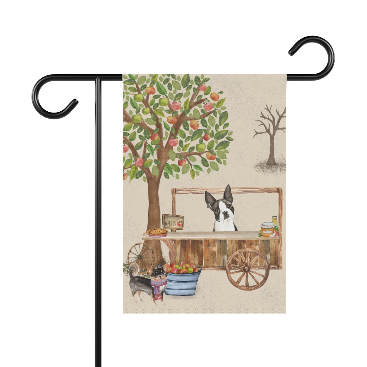 Boston Apple Stand Garden Flag