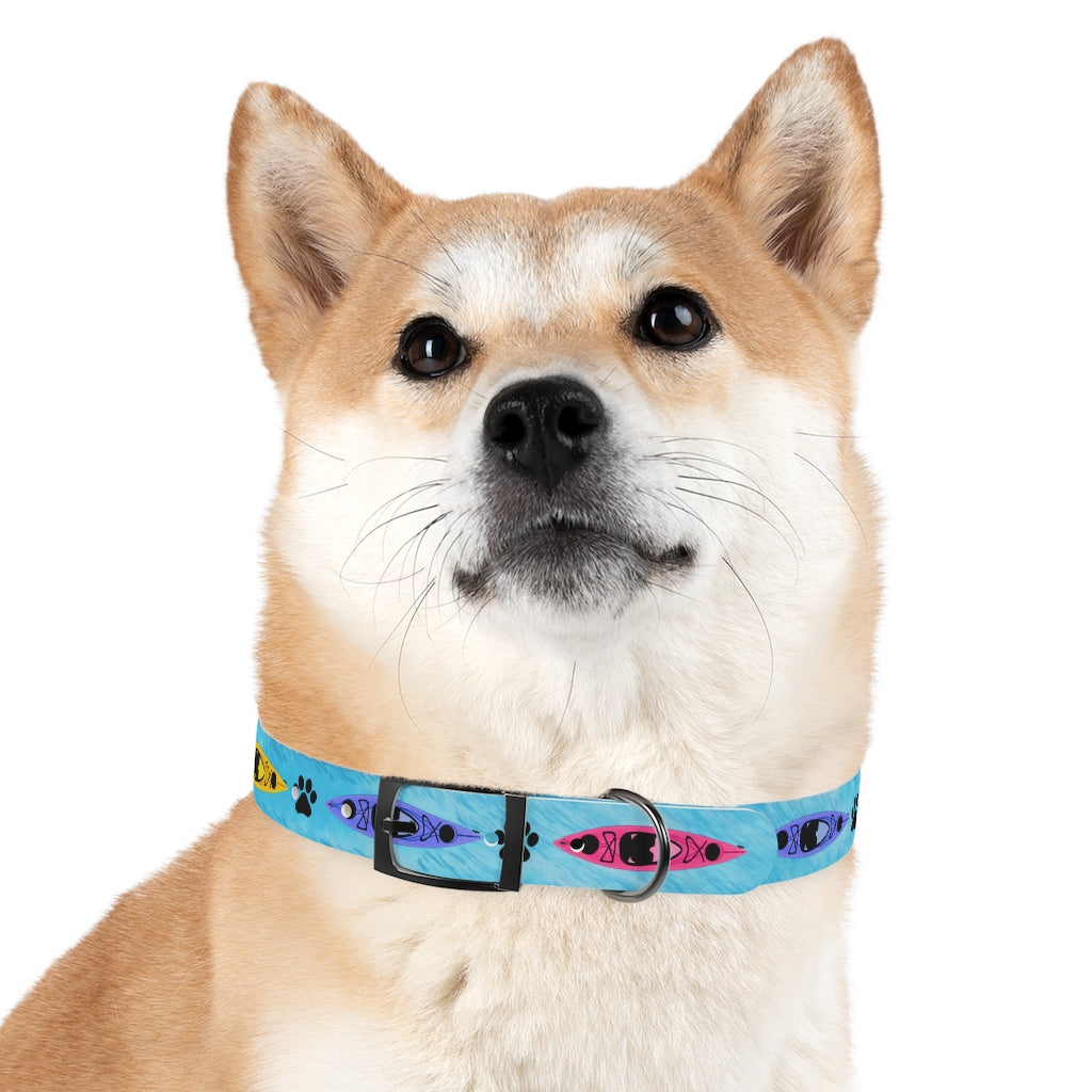 Kayak and Paws Dog Collar