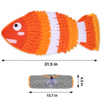 Orange Fish Snuffle Mat