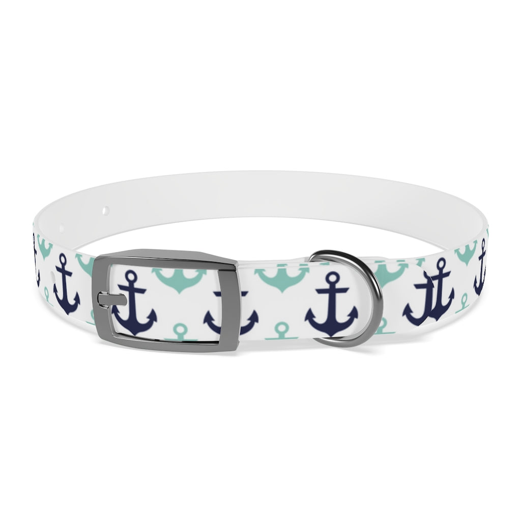 Anchors Away Personalized Dog Collar