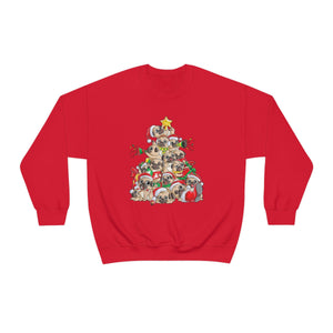 Pugs Christmas Tree Sweatshirt