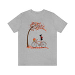 Fall Leaves Bicycle Boston T Shirt