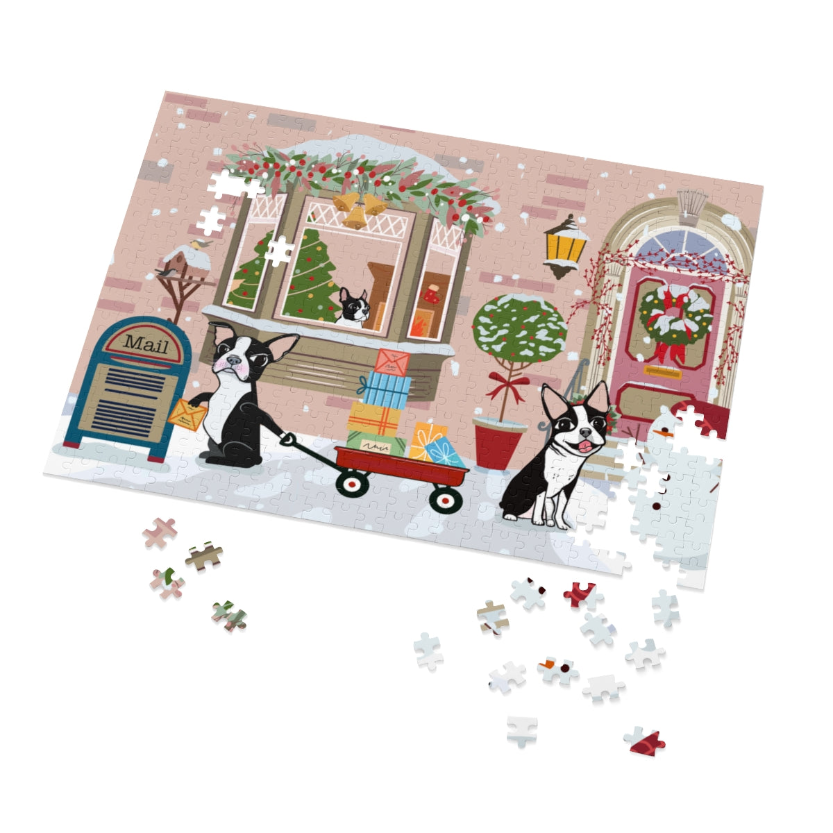 Boston Terriers Letter to Santa Puzzle
