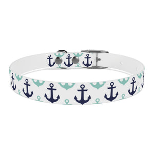 Anchors Away Personalized Dog Collar