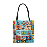 Boston Pup Portraits Tote Bag
