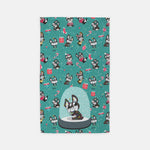 Festive Bostons Lights Towel