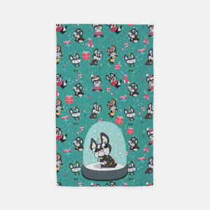 Festive Bostons Lights Towel