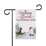 Walking in a Winter Wonderland Boston Garden Flag