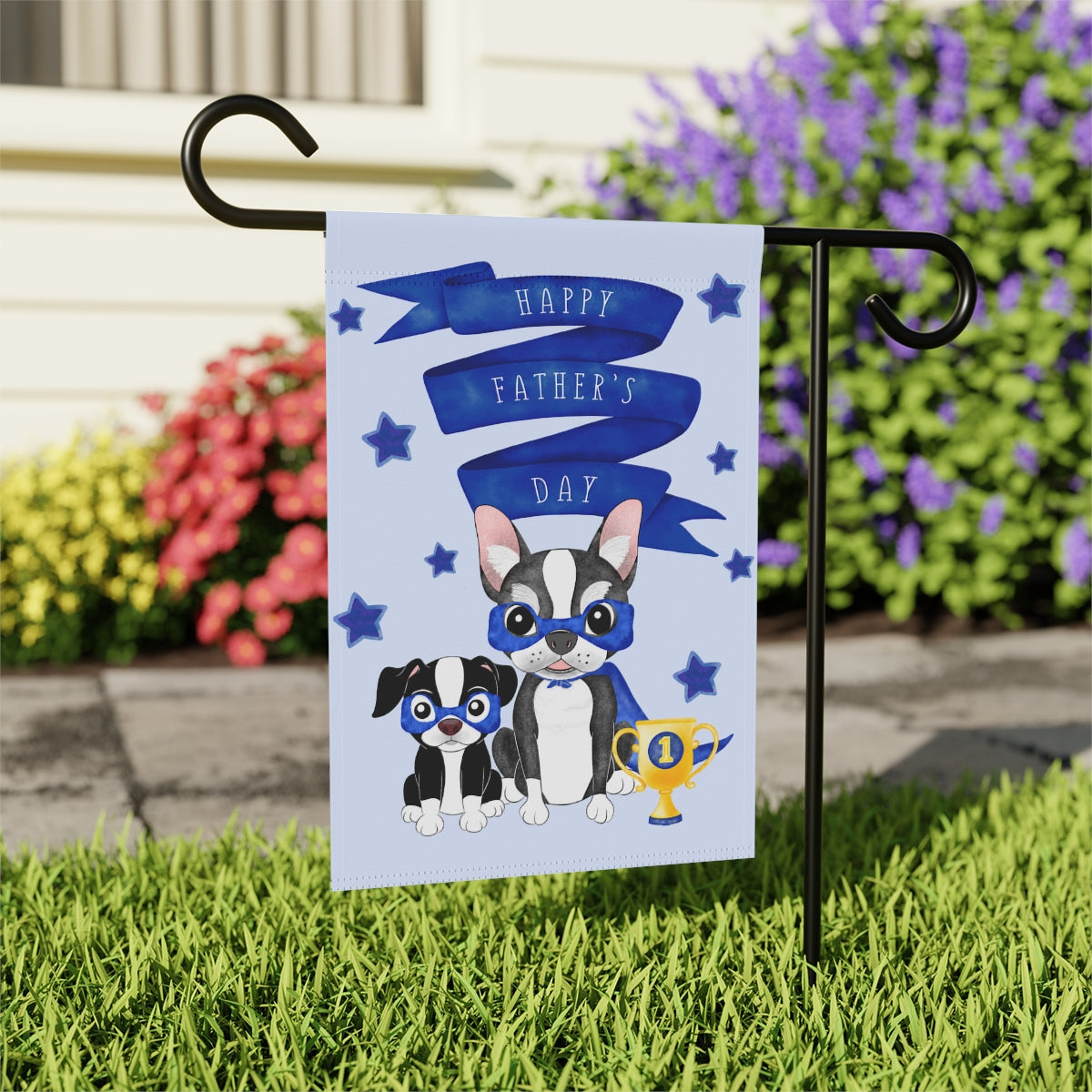 Father's Day Boston Garden Flag