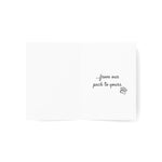 Black Boston Happy Holidays Folded Greeting Cards (1, 10, 30, or 50)