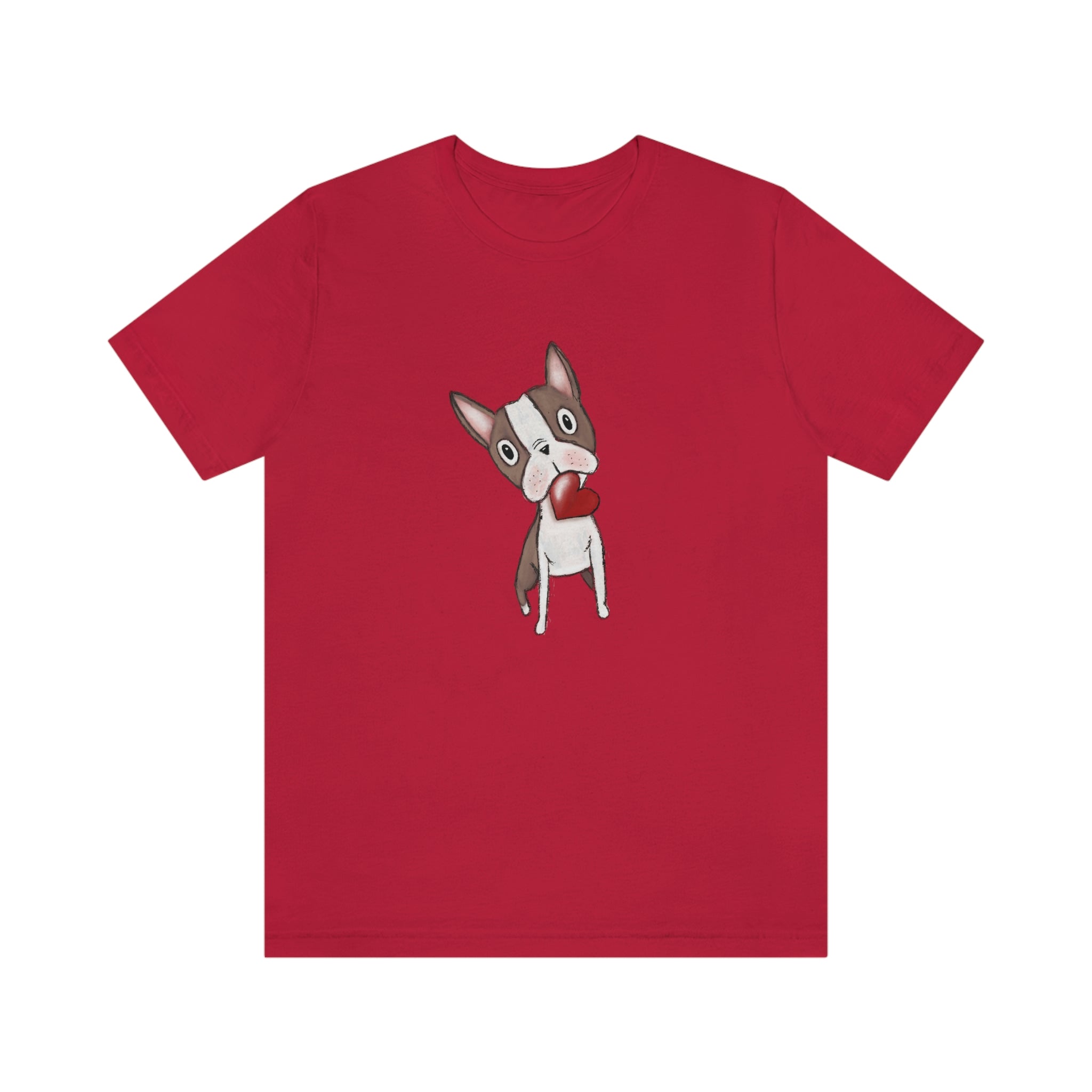 Brown Boston I Love You Tee