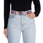 Patriotic Flowers Belt