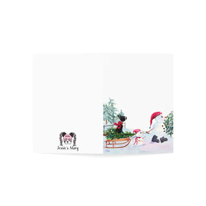 Boston Warmest Wishes Folded Greeting Cards (1, 10, 30, or 50)
