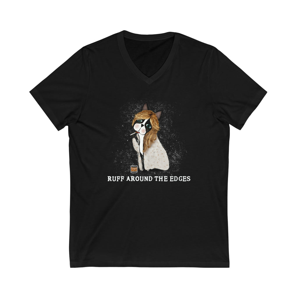 Ruff Around The Edges V-Neck Tee
