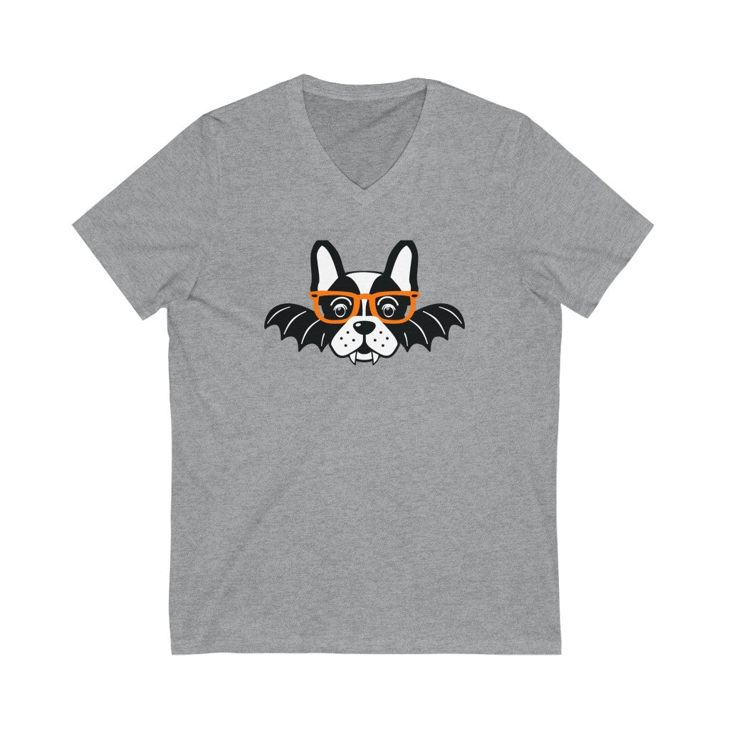 Boston Bat Vampire V-Neck Tee