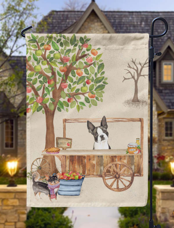 Boston Apple Stand Garden Flag