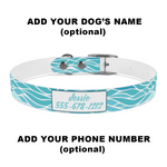Beachy Personalized Dog Collar