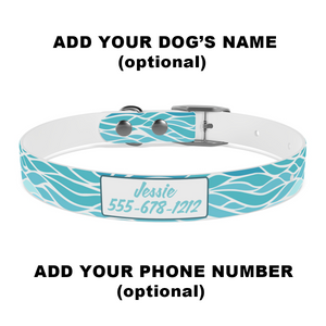 Beachy Personalized Dog Collar
