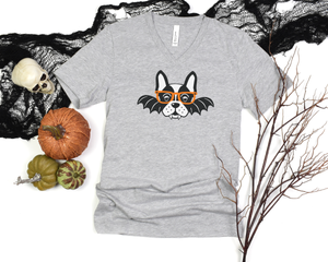 Boston Bat Vampire V-Neck Tee