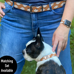 Clay Feathers Personalized Dog Collar