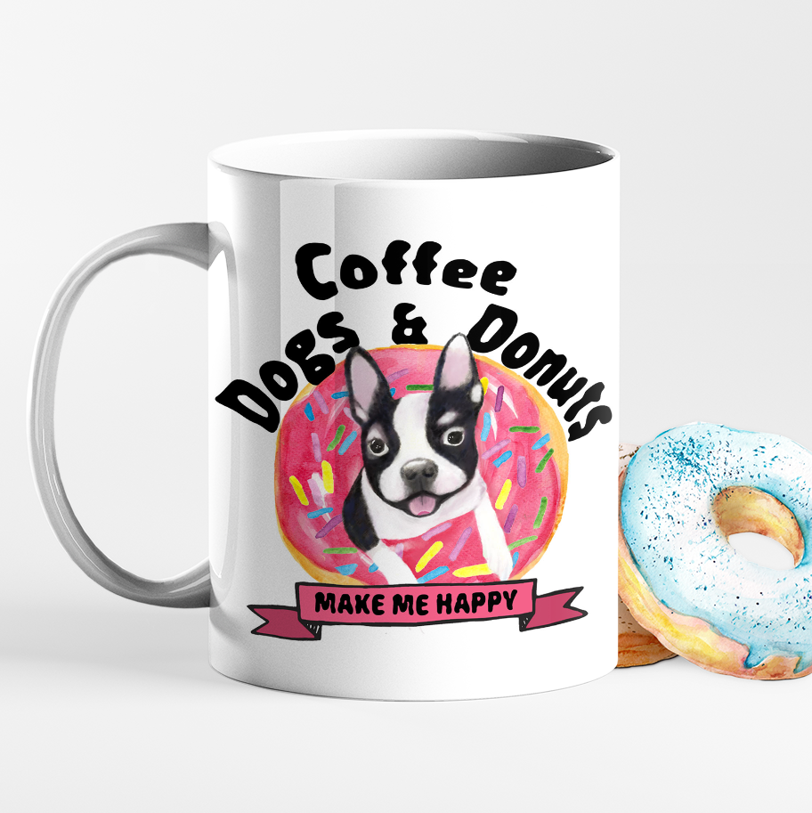 Coffee, Dogs, & Donuts Mug