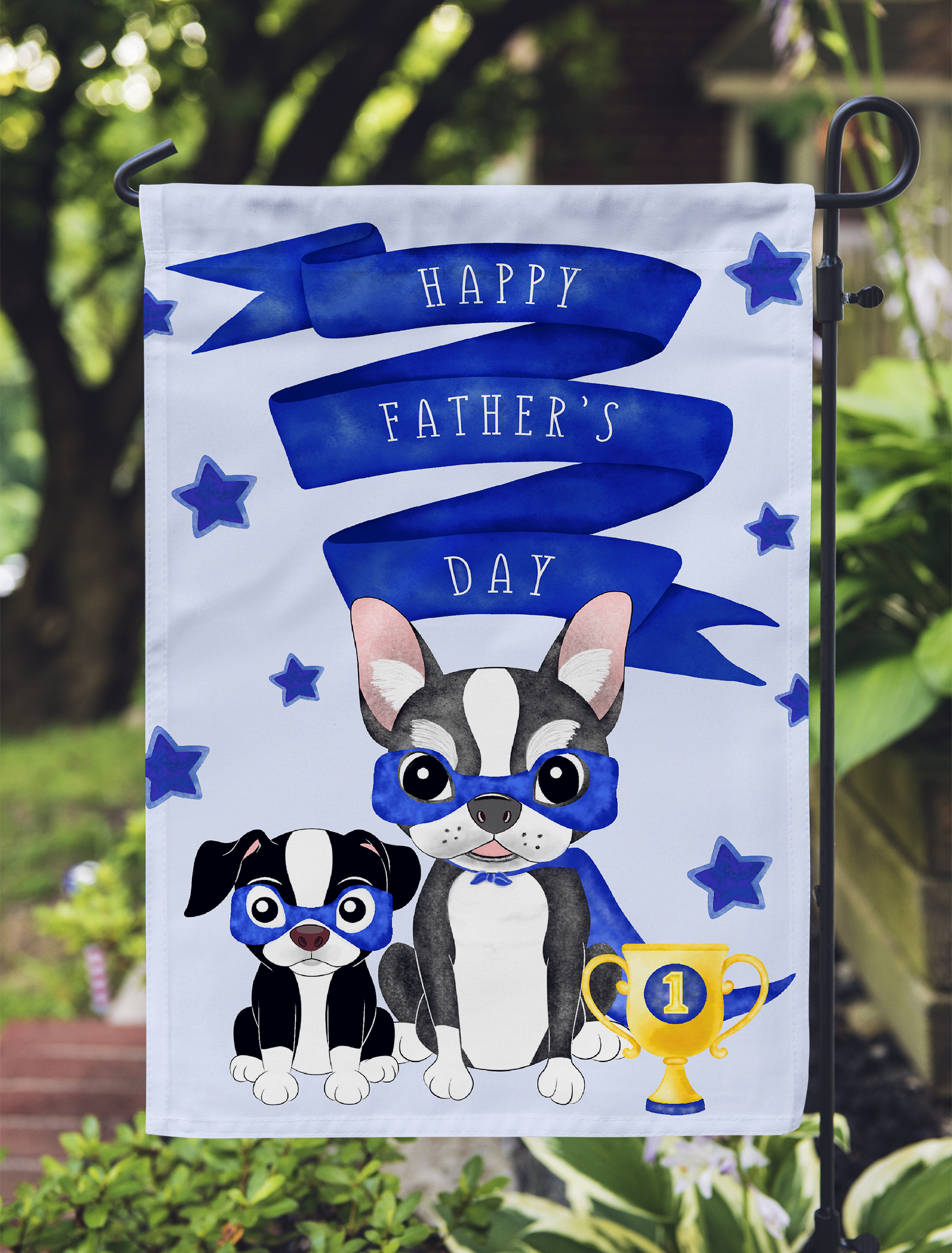 Father's Day Boston Garden Flag