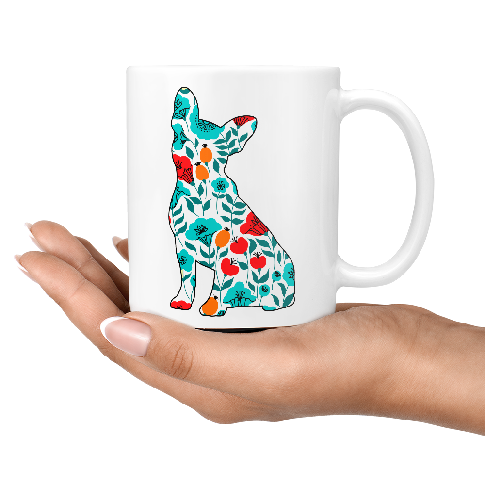 French Bulldog Flower Child Mug
