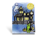 Halloween Frankenstein Boston Art Panel